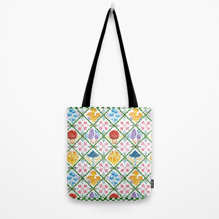 Decorative mushrooms pattern Tote Bag Gallery Image 2