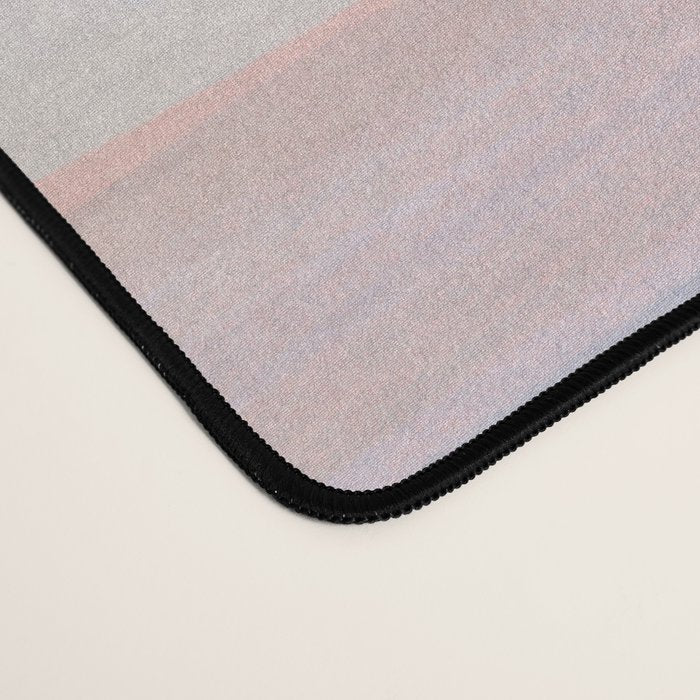 Abstract Watercolor Waves in Peach Sunrise Desk Mat Gallery Image 4