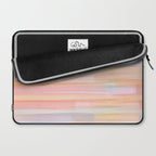 Abstract Watercolor Waves in Peach Sunrise Laptop Sleeve Gallery Image 2