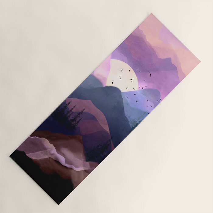 Misty Mountain Morning Yoga Mat Gallery Image 1