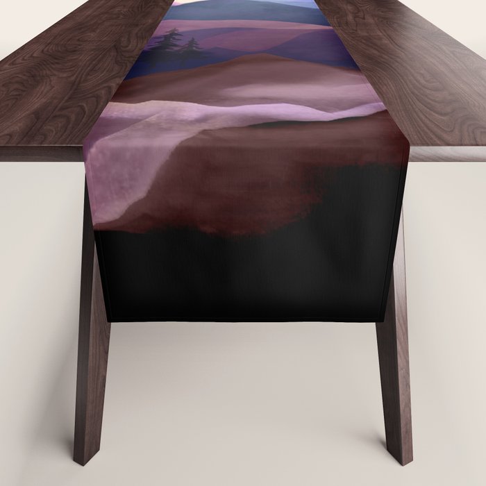Misty Mountain Morning Table Runner Gallery Image 1