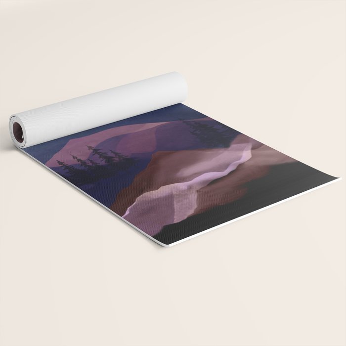 Misty Mountain Morning Yoga Mat Gallery Image 2