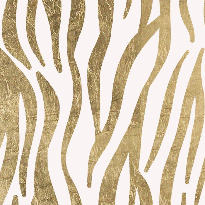 Chic faux gold white modern zebra animal print pattern Coffee Mug Gallery Image 2