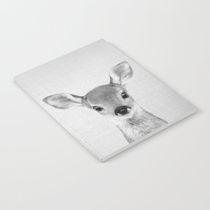 Baby Deer - Black & White Notebook Gallery Image 2