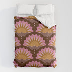 Sunset Seigaiha - Pink & Burgundy Duvet Cover Gallery Image 6