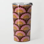 Sunset Seigaiha - Pink & Burgundy Travel Mug Gallery Image 2