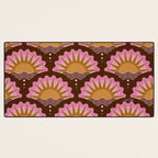 Sunset Seigaiha - Pink & Burgundy Desk Mat Gallery Image 3