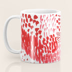 Watercolor Red Rhythm Coffee Mug Gallery Image 3