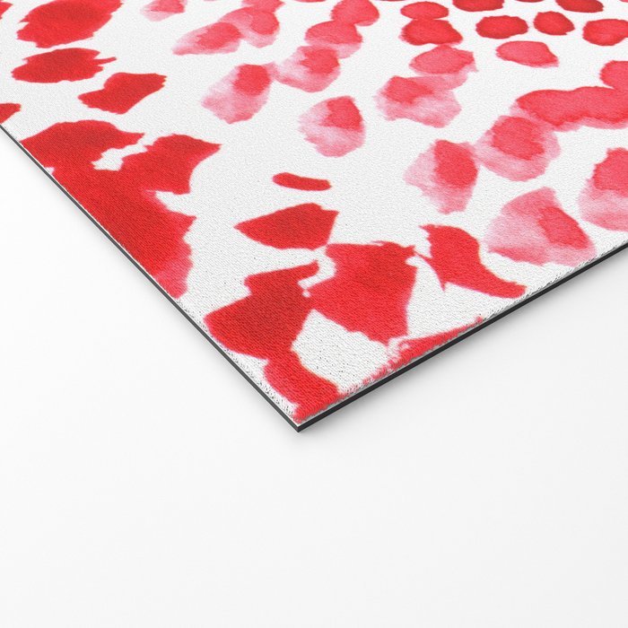 Watercolor Red Rhythm Welcome Mat Gallery Image 2
