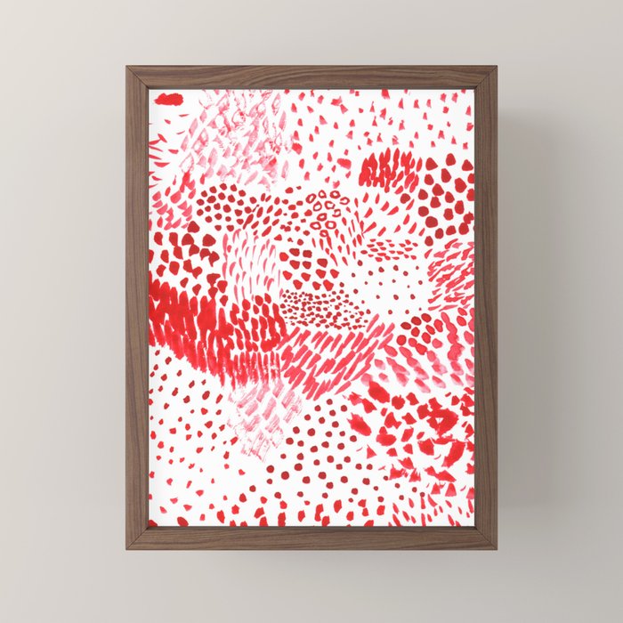 Watercolor Red Rhythm Mini Art Print Gallery Image 2