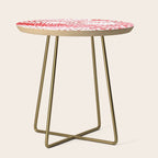 Watercolor Red Rhythm Side Table Gallery Image 1