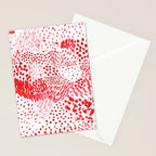 Watercolor Red Rhythm Stationery Card Gallery Image 2