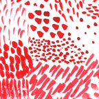 Watercolor Red Rhythm Coffee Mug Gallery Image 2
