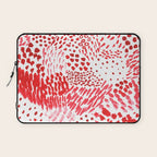 Watercolor Red Rhythm Laptop Sleeve Gallery Image 1