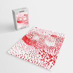 Watercolor Red Rhythm Jigsaw Puzzle Gallery Image 2