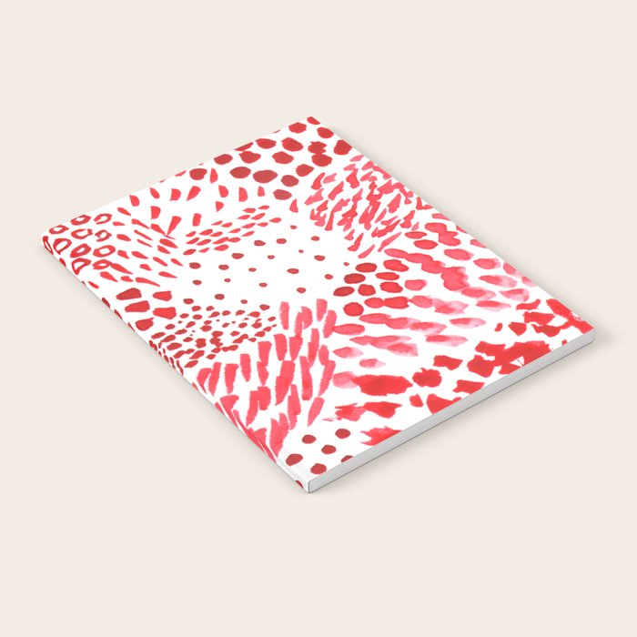 Watercolor Red Rhythm Notebook Gallery Image 2