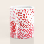 Watercolor Red Rhythm Coffee Mug Gallery Image 4