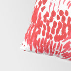 Watercolor Red Rhythm Pillow Sham Gallery Image 4