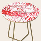 Watercolor Red Rhythm Side Table Gallery Image 2