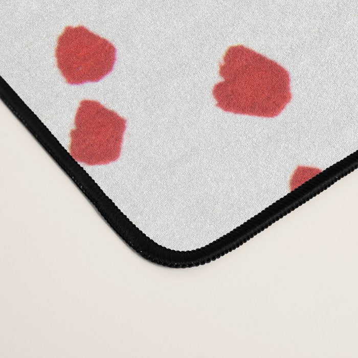 Watercolor Red Rhythm Desk Mat Gallery Image 4