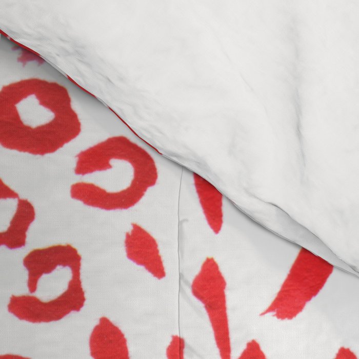 Watercolor Red Rhythm Comforter Gallery Image 4