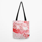 Watercolor Red Rhythm Tote Bag Gallery Image 2
