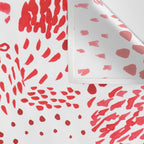 Watercolor Red Rhythm Wall Tapestry Gallery Image 3