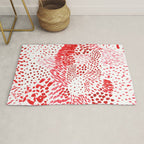 Watercolor Red Rhythm Rug Gallery Image 1