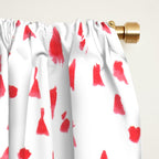Watercolor Red Rhythm Window Curtain Gallery Image 2