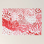 Watercolor Red Rhythm Welcome Mat Gallery Image 2