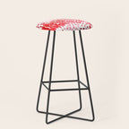 Watercolor Red Rhythm Stool Gallery Image 1
