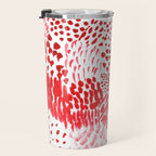 Watercolor Red Rhythm Travel Mug Gallery Image 3