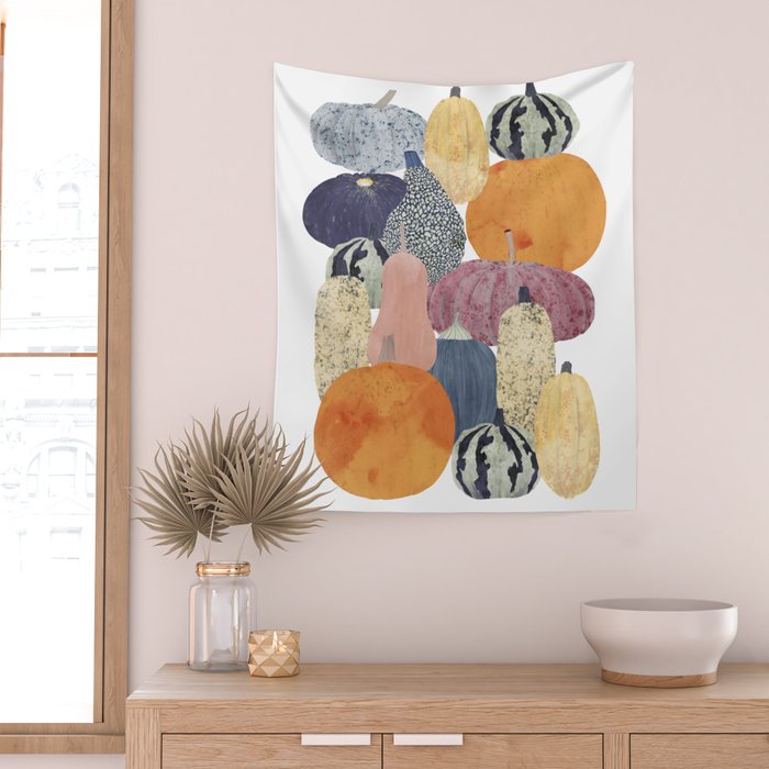 Pumpkin still life Wall Tapestry Gallery Image 2