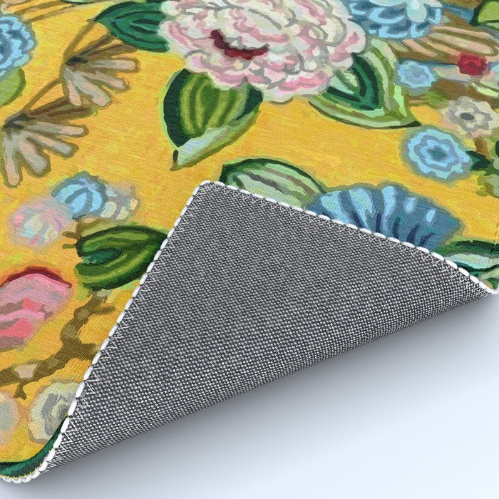 Vintage Chinoiserie Floral Wallpaper Digital Vector Painting Rug Gallery Image 4