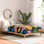 Retro cartoon sticker pattern Comforter Gallery Image 2