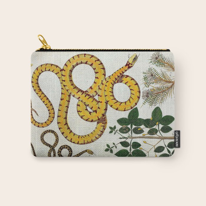 Yellow Snakes Seba Albertus Carry All Pouch Gallery Image 1