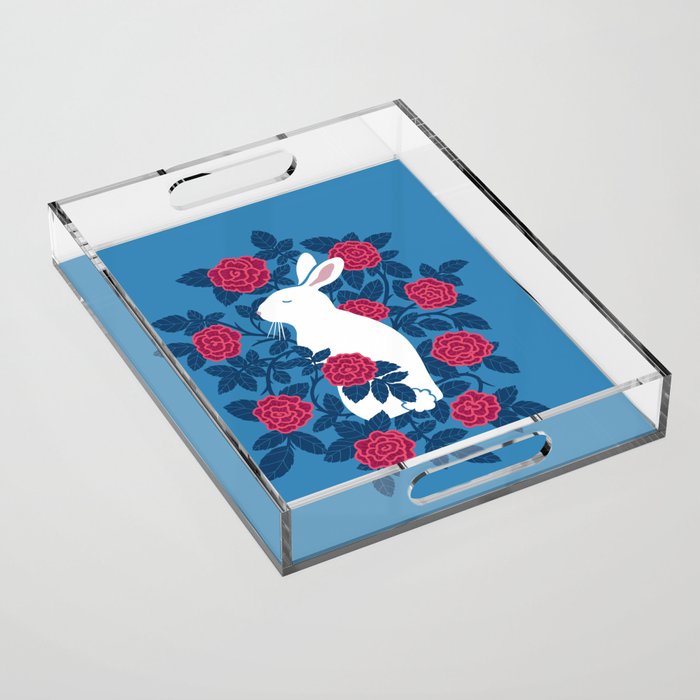 White Rabbit Acrylic Tray Gallery Image 1