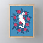 White Rabbit Mini Art Print Gallery Image 1