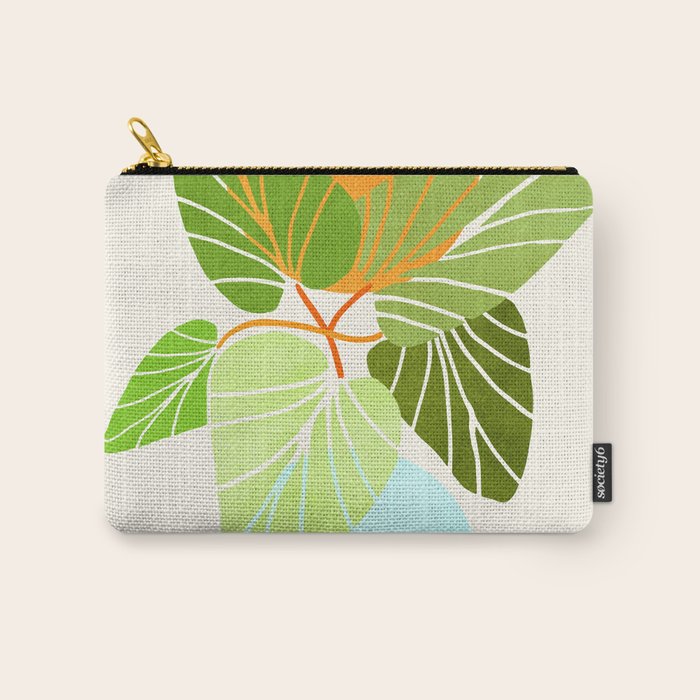 Tropical Symmetry II Abstract Sunset Landscape Carry All Pouch Gallery Image 1