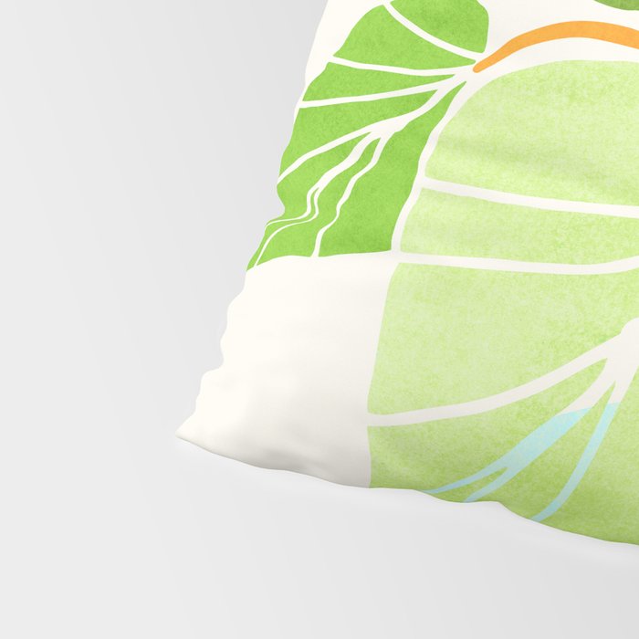 Tropical Symmetry II Abstract Sunset Landscape Pillow Sham Gallery Image 4