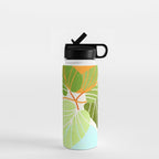 Tropical Symmetry II Abstract Sunset Landscape Water Bottle Gallery Image 1
