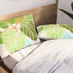 Tropical Symmetry II Abstract Sunset Landscape Pillow Sham Gallery Image 2