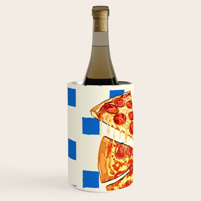 Pizza Club Retro Slice Illustration Wine Chiller Gallery Image 2
