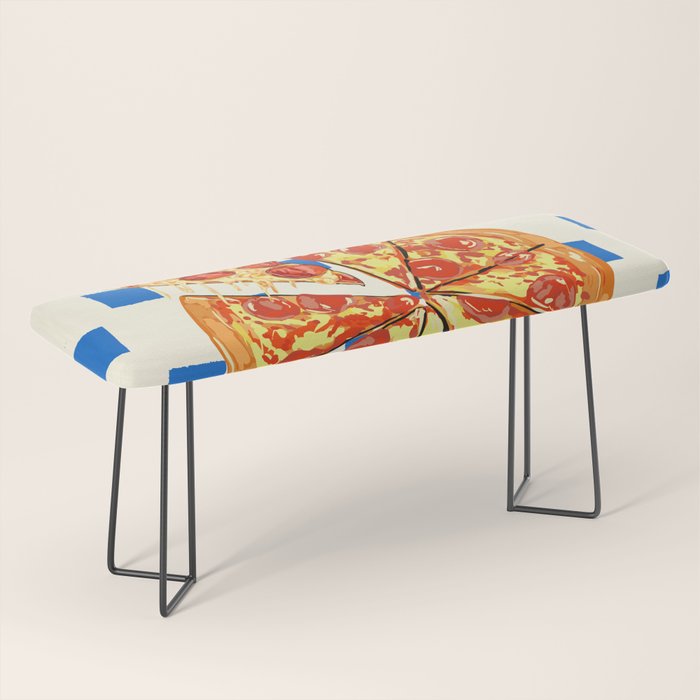 Pizza Club Retro Slice Illustration Bench Gallery Image 1