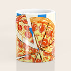 Pizza Club Retro Slice Illustration Coffee Mug Gallery Image 4