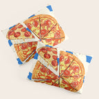Pizza Club Retro Slice Illustration Pillow Sham Gallery Image 3