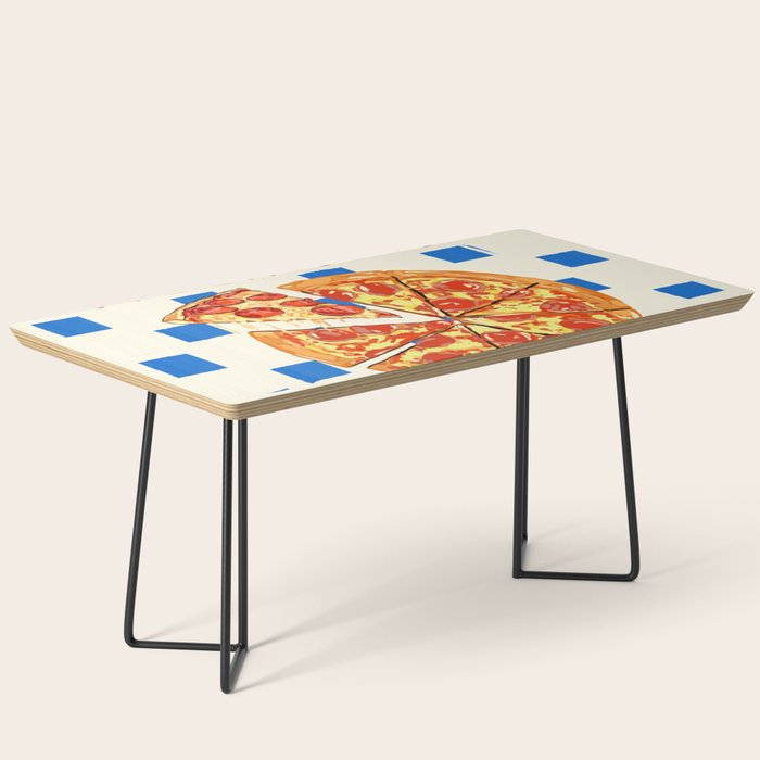 Pizza Club Retro Slice Illustration Coffee Table Gallery Image 1