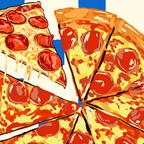 Pizza Club Retro Slice Illustration Coffee Mug Gallery Image 2