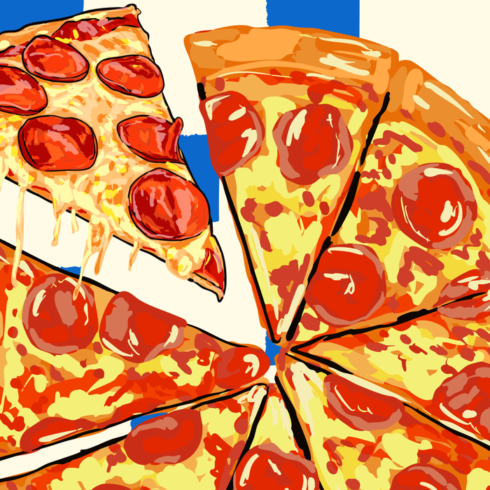 Pizza Club Retro Slice Illustration Coffee Mug Gallery Image 2
