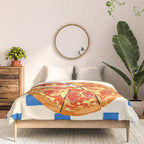 Pizza Club Retro Slice Illustration Comforter Gallery Image 3